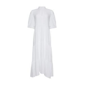 ÉMANOU PAMPELONNE, biała sukienka z muślinu
