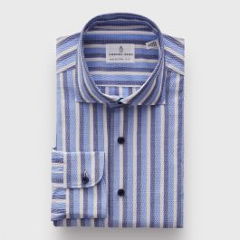 Byron, Striped Seersucker Shirt | Superfine Shirting