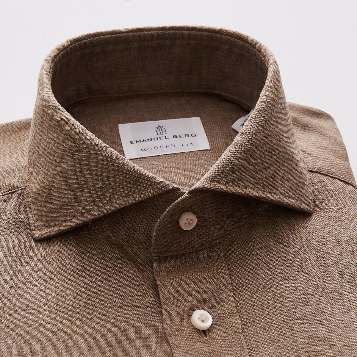 Harvard, Brown Linen Shirt | Superfine Shirting