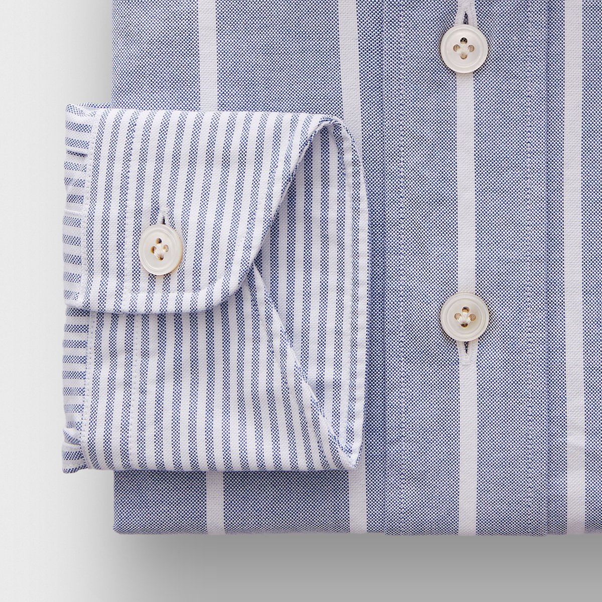 Harvard, Asymmetric Striped Oxford Shirt | Superfine Shirting