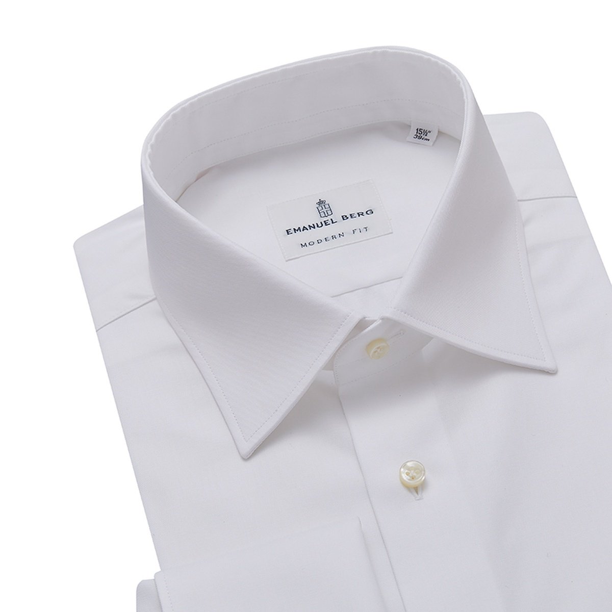 Duke of York, White Longer Sleeves Wrinkle Resistant Twill Shirt |  Superfine Shirting