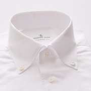 Emanuel Berg Bellagio, biała koszula z bawełny i lnu