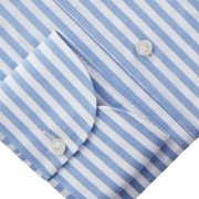 Emanuel Berg Bellagio, Striped Cotton and Linen Shirt