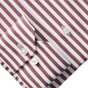 Emanuel Berg Harvard, Brown Striped Shirt