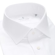 Emanuel Berg Mr Crown, biała koszula, Wrinkle Resistant Twill