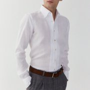 Emanuel Berg Bellagio, White Linen Shirt