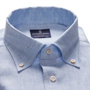Emanuel Berg Bellagio, błękitna koszula lniana