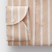 Emanuel Berg Bellagio, Striped Cotton-Lyocell Blend Shirt