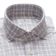 Emanuel Berg Byron, Grey Plaid 4Flex Shirt