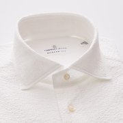 Emanuel Berg Byron, White Seersucker Shirt