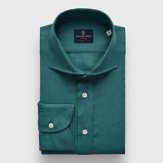 Emanuel Berg Harvard, Green Linen Shirt