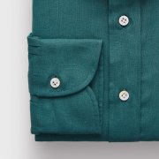 Emanuel Berg Harvard, Green Linen Shirt