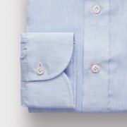 Emanuel Berg Harvard, Light Blue Linen Shirt