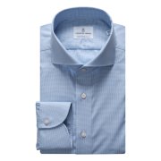 Emanuel Berg Harvard, koszula w pepitkę, Wrinkle Resistant Twill