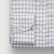 Emanuel Berg Harvard, Plaid Linen and Cotton Shirt