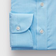 Emanuel Berg Harvard, Turquoise Poplin Shirt