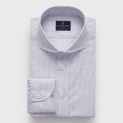 Emanuel Berg Harvard, Checked Wrinkle Resistant Twill Shirt