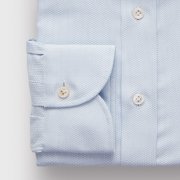 Emanuel Berg Harvard, Light Blue Dobby Shirt