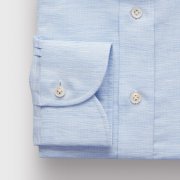 Emanuel Berg Harvard, Light Blue Linen and Cotton Shirt