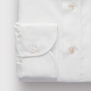 Emanuel Berg Harvard, White Cotton and Linen Shirt