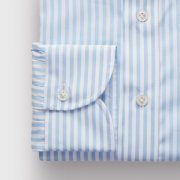 Emanuel Berg Harvard, Light Blue Striped Shirt