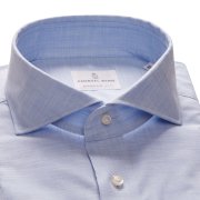 Emanuel Berg Harvard, błękitna koszula z bawełny chambray