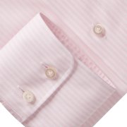 Emanuel Berg Harvard, Pink Striped Shirt