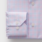 Emanuel Berg Harvard, Light Blue and Pink Plaid Shirt