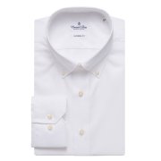Emanuel Berg Basel, biała koszula, button down, Wrinkle Resistant Twill