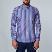 Emanuel Berg Basel, koszula w kolorowe paski