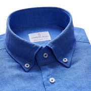 Emanuel Berg Basel, niebieska koszula lniana