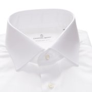 Emanuel Berg Mr Crown, biała koszula, Wrinkle Resistant Twill