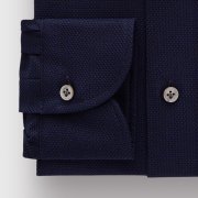 Emanuel Berg Megeve, Navy Blue Giro Inglese Shirt