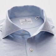 Emanuel Berg Pablo, Light Blue Jersey Polo Shirt