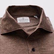 Emanuel Berg Pablo, Brown Jersey Polo Shirt
