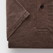 Emanuel Berg Pablo, Brown Jersey Polo Shirt