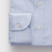 Emanuel Berg Rialto, White and Blue Dobby Shirt