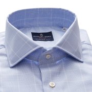 Emanuel Berg Rialto, koszula w kratę Księcia Walii, Wrinkle Resistant Twill