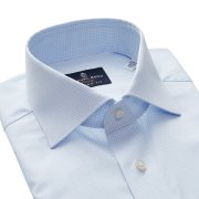 Emanuel Berg Rialto, Light Blue Gingham Check Shirt