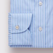 Emanuel Berg Cannes, Blue and White Striped Shirt