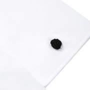 Emanuel Berg Mr Crown, White French Cuffs Wrinkle Resistant Twill Shirt