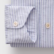 Emanuel Berg Harvard, Blue Striped Oxford Shirt