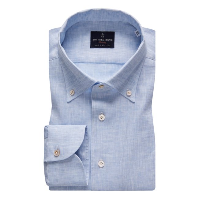Bellagio, Light Blue Linen Shirt