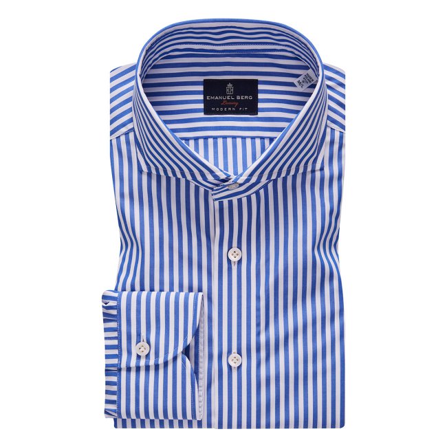 Harvard, White and Blue Striped Shirt