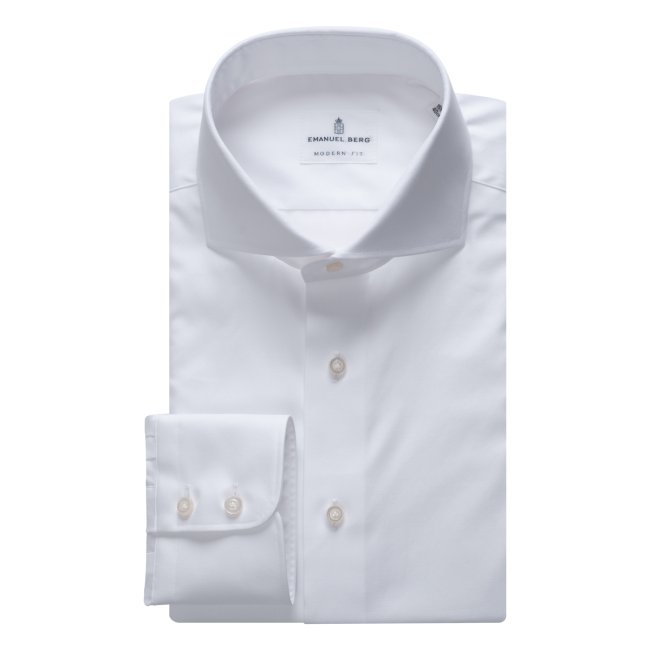 Harvard, White Yoga Twill Shirt