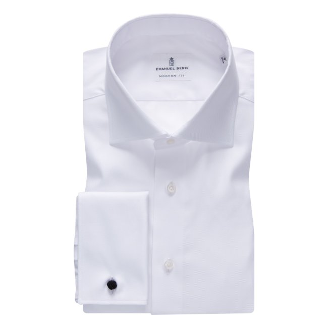 Rialto, White French Cuffs Wrinkle Resistant Twill Shirt