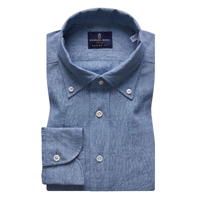 Trento, Blue Linen Shirt