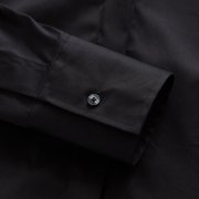 ÉMANOU ALEX, czarna koszula z bawełny