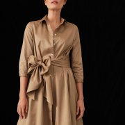 ÉMANOU ANGEL, Beige Cotton Dress