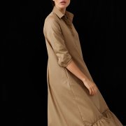 ÉMANOU ANGEL, Beige Cotton Dress